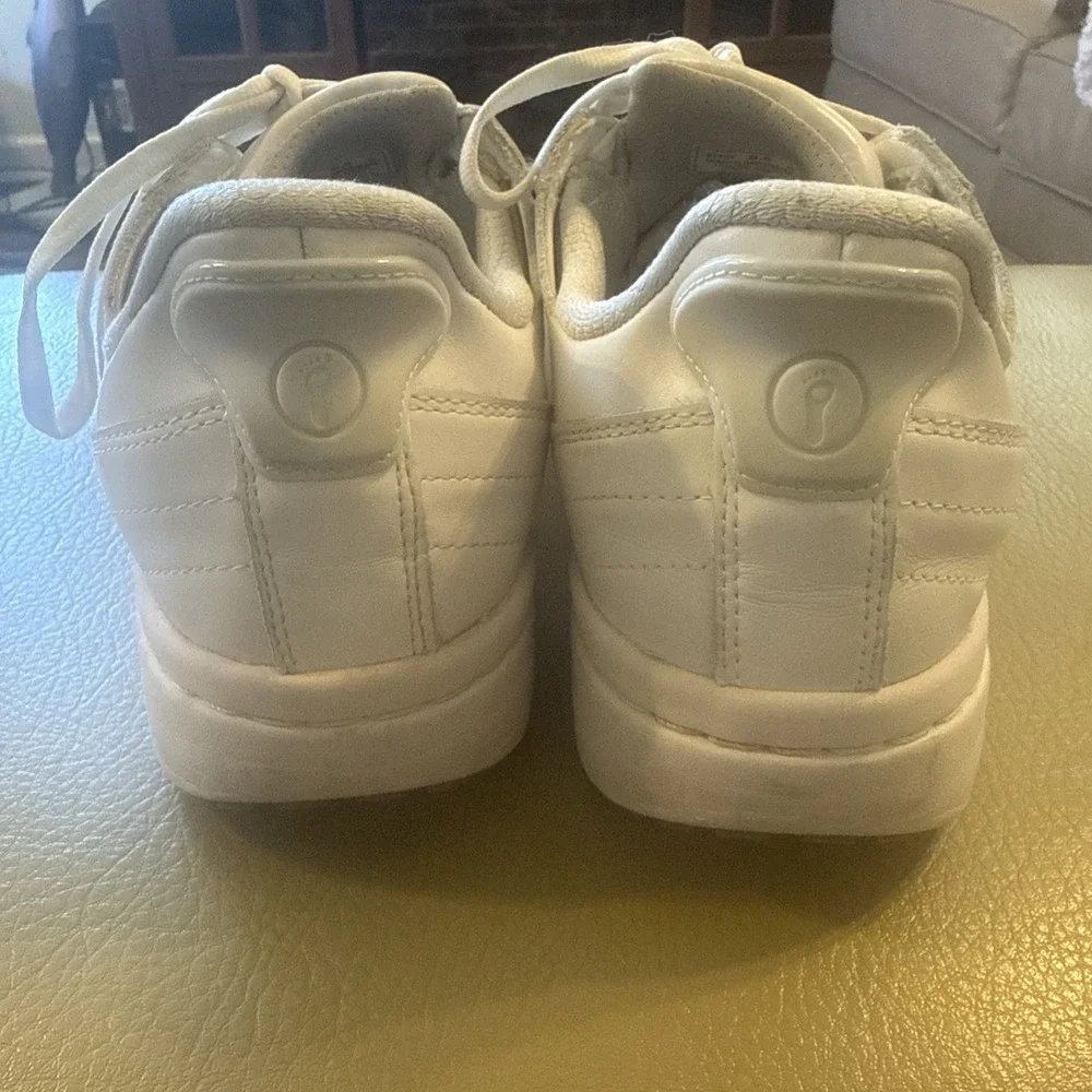 Orthofeet Wander 81104 Women 8.5 Medium White Leather‎ Hands Free Walking Shoes